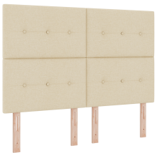 vidaXL Boxspring Ágy Matrac Készlettel - Krém, 140x200 cm, Szövet (3340569) ágy és ágykellék