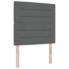 vidaXL Boxspring Ágy Matraccal és LED Fekete Szürke 80x200 cm Szövet (3342747) ágy és ágykellék