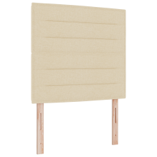 vidaXL Boxspring Ágy Matraccal Krém Színben, 100x200 cm, Szövet (3340492) ágy és ágykellék
