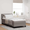 vidaXL Boxspring ágy matraccal matracmal Tópszínű 90 x 190 cm