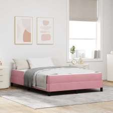 vidaXL Boxspring ágy matraccal Rózsaszín 160 x 200 cm Bársony ágy és ágykellék