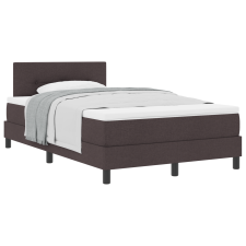 vidaXL Boxspring Ágy Matraccal Sötétbarna 120x190 cm Szövet (3338674) ágy és ágykellék