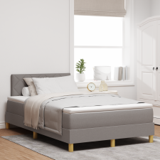 vidaXL Boxspring ágy matraccal Topszínű 120x200 cm Szövet ágy és ágykellék