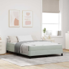 vidaXL Boxspring ágy matraccal Világosszürke 140 x 190 cm Bársony