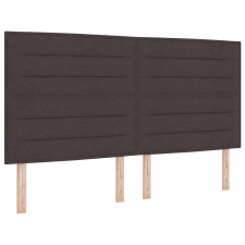 vidaXL Boxspring Ágy Matracokkal Sötétbarna 180x200 cm Szövet (3340707) ágy és ágykellék