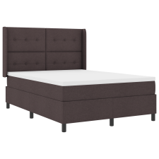 vidaXL Boxspring Ágy Matresszel & LED Fekete Barna 160x200 cm Szövet (3343514) ágy és ágykellék