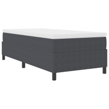 vidaXL Boxspring Ágy Sötétszürke 80x200 cm Pamut (3337378) ágy és ágykellék