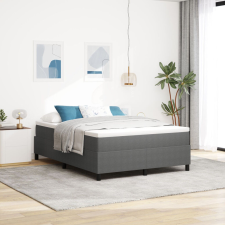 vidaXL Boxspring Ágy Világosszürke 160x200 cm Corduroy Szövet ágy és ágykellék