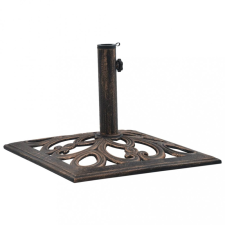 vidaXL Bronzszínű öntöttvas napernyőtalp 12 kg 49 cm kerti bútor