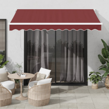 vidaXL burgundi vörös automata kihúzható napellenző 300 x 250 cm kerti bútor