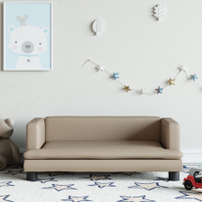 vidaXL cappuccino barna gyerek műbőrkanapé 80 x 45 x 30 cm gyermekbútor