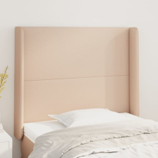 vidaXL cappuccino műbőr fejtámla szárnyakkal 103x16x118/128 cm ágy és ágykellék