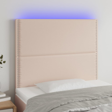 vidaXL cappuccino műbőr LED-es fejtámla 80x5x118/128 cm ágy és ágykellék