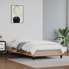 vidaXL cappuccino színű műbőr ágykeret 90 x 200 cm ágy és ágykellék