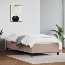 vidaXL cappuccino színű műbőr ágykeret 90 x 200 cm ágy és ágykellék