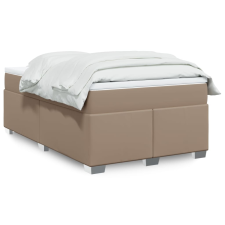 vidaXL cappuccino színű műbőr rugós ágy matraccal 120 x 190 cm ágy és ágykellék