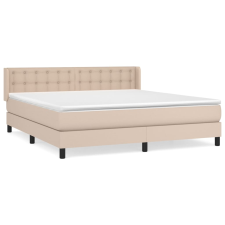 vidaXL cappuccino színű műbőr rugós ágy matraccal 180 x 200 cm (3130798) ágy és ágykellék
