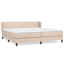 vidaXL cappuccino színű műbőr rugós ágy matraccal 200 x 200 cm (3127276) ágy és ágykellék