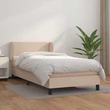 vidaXL cappuccino színű műbőr rugós ágy matraccal 80 x 200 cm ágy és ágykellék