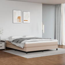 vidaXL cappuccino színű műbőr rugós ágykeret 180x200 cm ágy és ágykellék