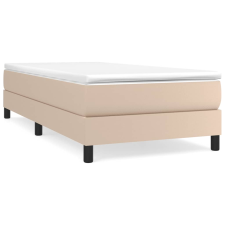 vidaXL cappuccino színű műbőr rugós ágykeret 80 x 200 cm (3120669) ágy és ágykellék