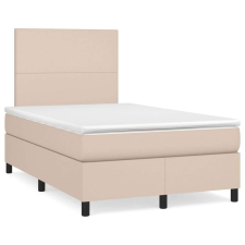 vidaXL cappuccino színű műbőr rugós és LED-es ágy matraccal 120x190 cm ágy és ágykellék