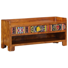 vidaXL Cipőpad 100x35x45 cm Tömör akác fából bútor