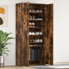 vidaXL Cipőszekrény Füstölt Tölgy 80x39x180 cm Szerelt Fa