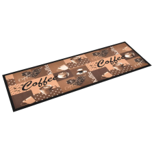 vidaXL "Coffee brown" mintájú mosható konyhaszőnyeg 60 x 180 cm (315971) lakástextília