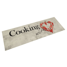 vidaXL cooking feliratos mosható bársony konyhaszőnyeg 45 x 150 cm lakástextília