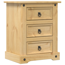 vidaXL Corona tömör fenyőfa éjjeliszekrény 53x39x66 cm (4005659) bútor
