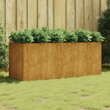 vidaXL corten acél kerti magaságyás 200x80x80 cm kerti tárolás