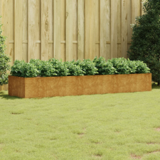 vidaXL corten acél kerti magaságyás 280 x 80 x 40 cm kerti tárolás