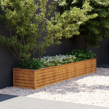 vidaXL corten acél kerti magaságyás 291x50x36 cm kerti tárolás