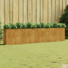 vidaXL Corten acél kerti magaságyás 360x40x80 cm kerti tárolás