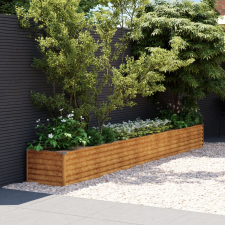 vidaXL corten acél kerti magaságyás 386x50x36 cm kerti dekoráció