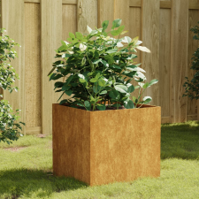 vidaXL corten acél növénytartó 40x41x40 cm kerti tárolás