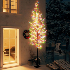vidaXL cseresznyevirágos karácsonyfa 1200 db színes LED-del 400 cm karácsonyfa izzósor