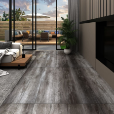vidaXL Csíkos famintás 3 mm-es öntapadó PVC padlóburkolat 4,46 m² építőanyag