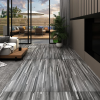 vidaXL csíkos szürke 3 mm-es öntapadó PVC padlóburkolat 4,46 m²