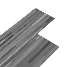 vidaXL csíkos szürke öntapadó PVC padlóburkoló lapok 2,51 m² 2 mm (342881) építőanyag
