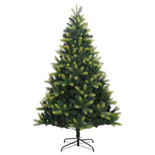 vidaXL csuklópántos műkarácsonyfa állvánnyal 210 cm (356763) műfenyő
