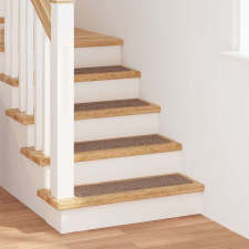 vidaXL Csúszásmentes Lépcsőszőnyegek 15 pcs Barna 75 x 20 cm PP lakástextília