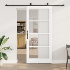 vidaXL Csúszó Ajtó Felszerelési Készlet "ORKDAL" Fehér 93x211 cm nyílászáró