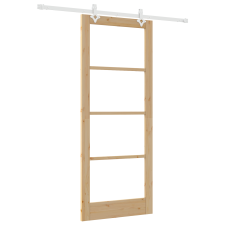 vidaXL Csúszó Ajtó Felszerelő Készlet 86x211 cm Szilárd Fenyő (3332229) nyílászáró