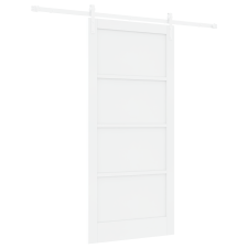 vidaXL Csúszó Ajtó Hardver Készlet Fehér 93x202 cm Szilárd Fa Tűlevelű (3333263) nyílászáró
