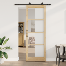 vidaXL Csúszó Ajtó Hardver Készlettel 'ORKDAL'83x232 cm nyílászáró