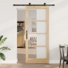vidaXL Csúszó Ajtó Hardver Készlettel 'ORKDAL'86x211 cm nyílászáró