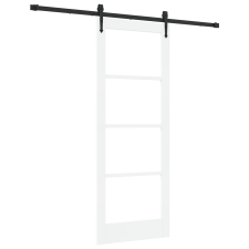 vidaXL Csúszó Ajtó Hardverkészlettel Fehér 78x202 cm Szilárd Fa Fenyő (3332384) nyílászáró
