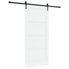vidaXL Csúszó Ajtó Hardverkészlettel Fehér 93x202 cm Szilárd Fenyő (3333739) nyílászáró